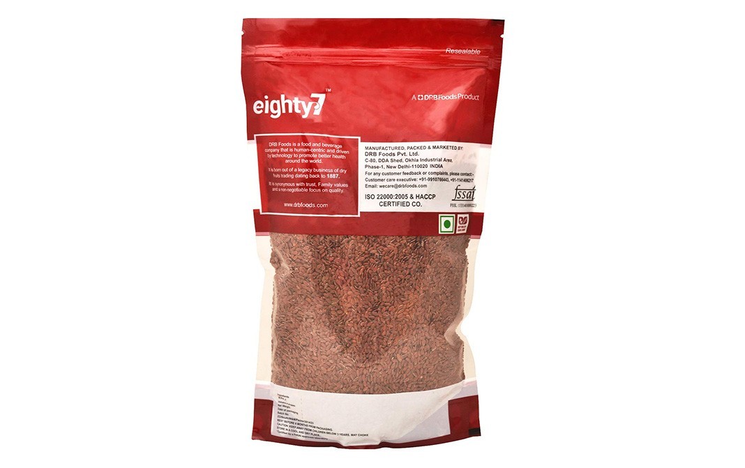 Eighty7 Flax Seeds    Pack  500 grams